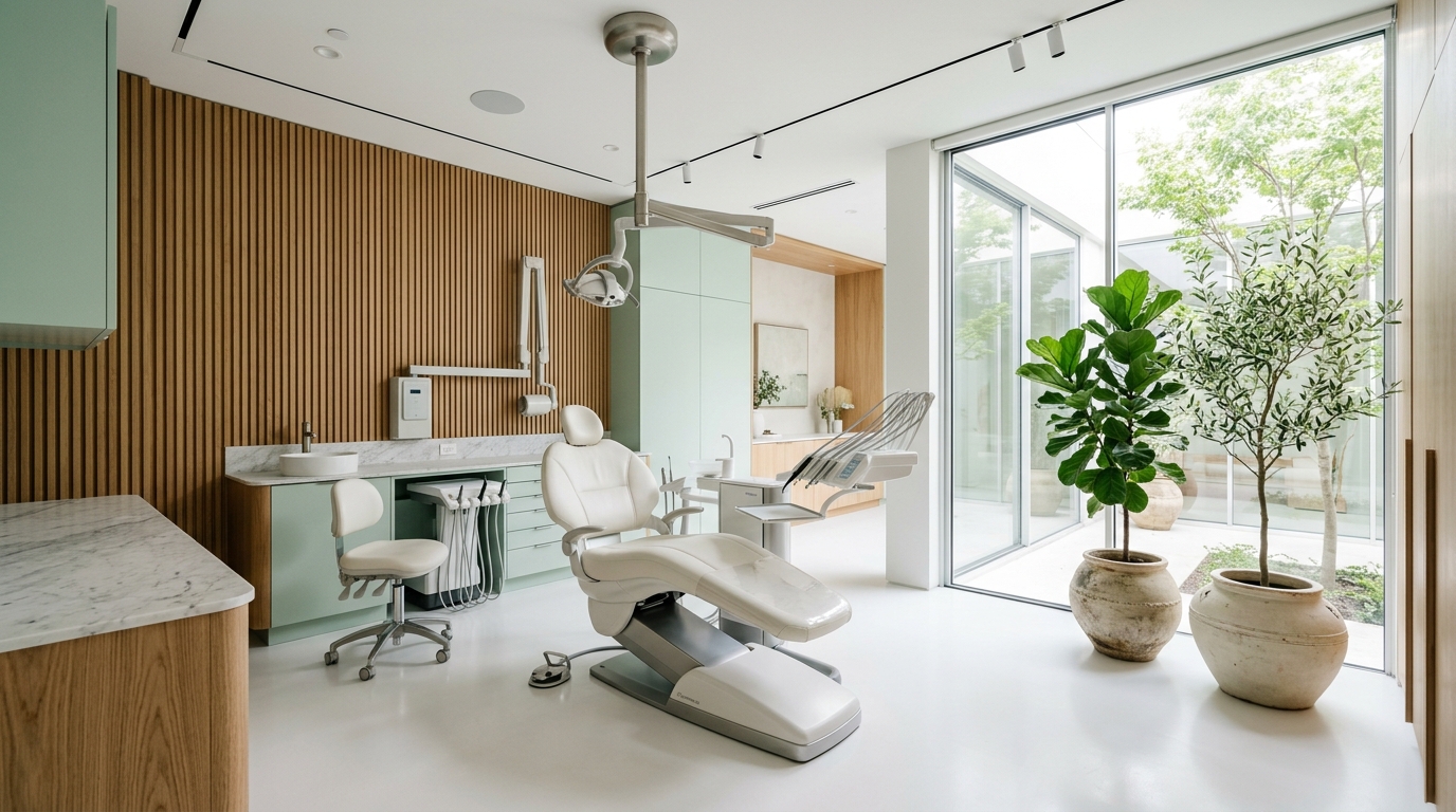 Interior da clínica Lumière Dental